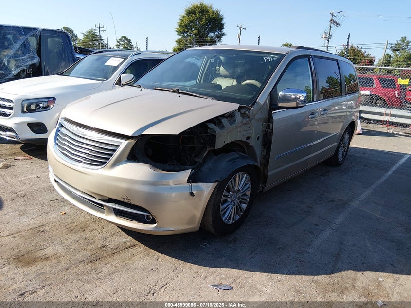 Vin: 2c4rc1cg2fr646619, lot: 46097508, chrysler town & country touring-l 20152