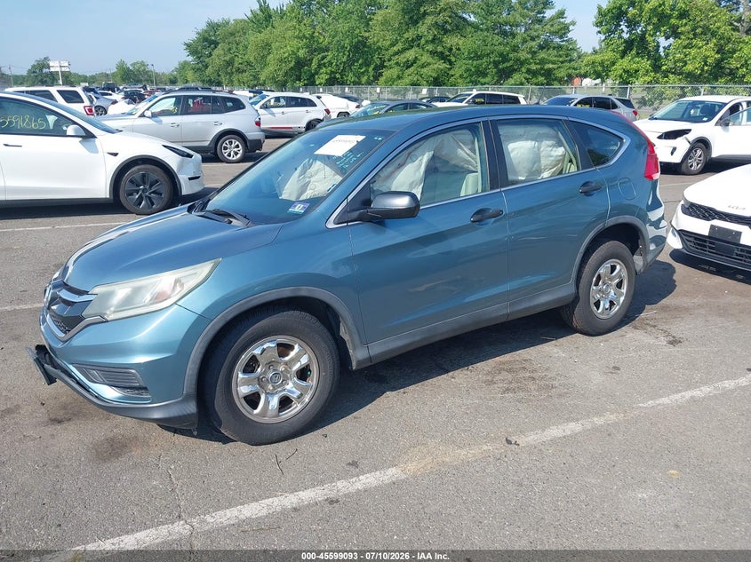 2015 Honda CR-V, Right Front, IAAI, VIN 5J6RM4H36FL004606 — photo 2