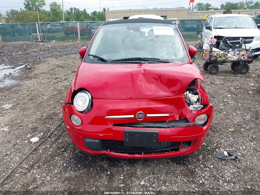 2017 Fiat 500C Pop VIN: 3C3CFFLR3HT659122 Lot: 45599171