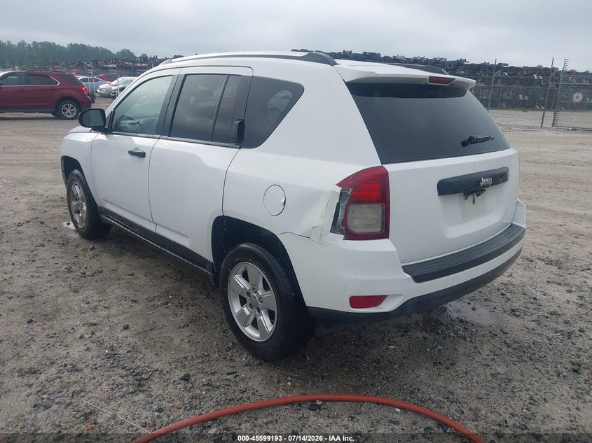 Vin: 1c4njcbb8ed772555, lot: 46097615, jeep compass sport 20143