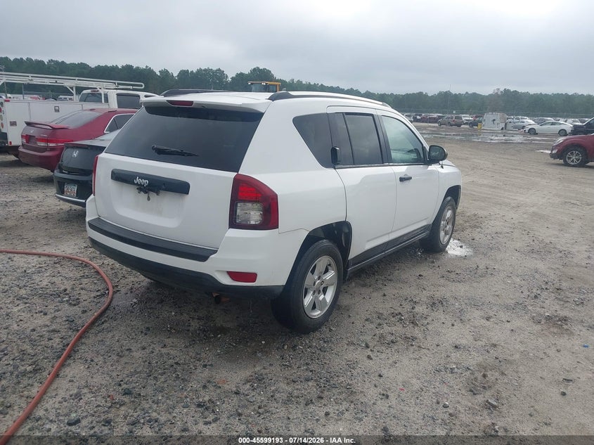 Vin: 1c4njcbb8ed772555, lot: 46097615, jeep compass sport 20144