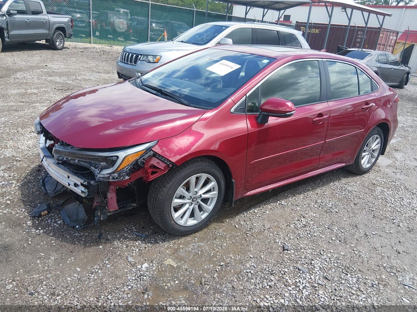 2026 Toyota Corolla, Front End, IAAI, VIN JTDBCMFE5T3145225 — photo 2