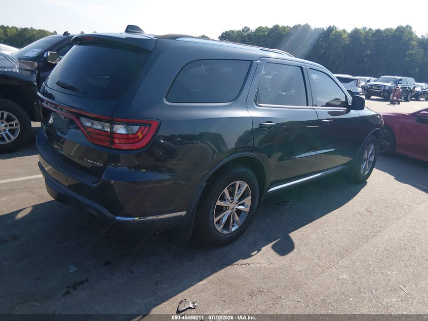 Vin: 1c4rdhdg8fc823865, lot: 46097633, dodge durango limited 20154