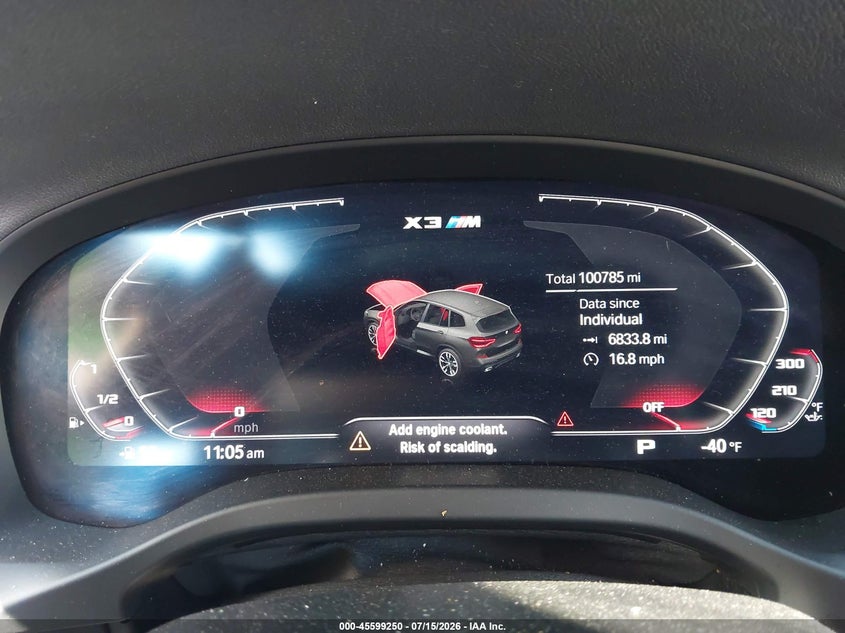2021 BMW X3 M40I VIN: 5UXTY9C04M9F54358 Lot: 45599250