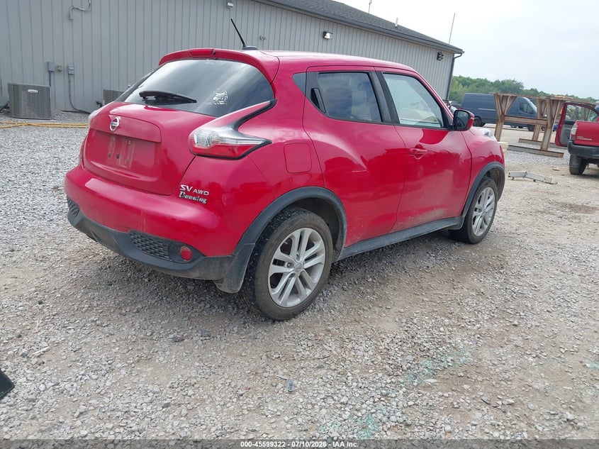 Vin: jn8af5mv8gt653582, lot: 46097744, nissan juke nismo/s/sl/sv 20164