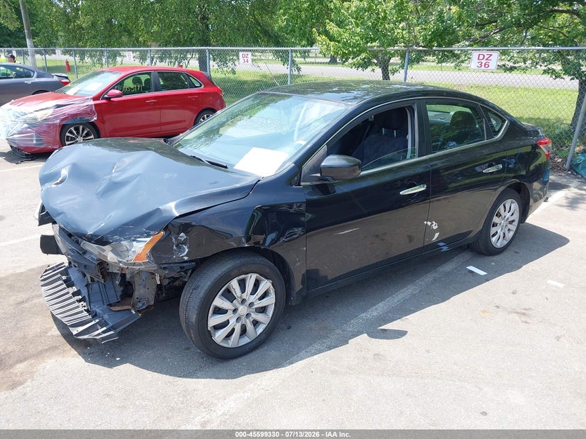 2013 Nissan Sentra, Front End, IAAI, VIN 3N1AB7AP8DL662598 — photo 2