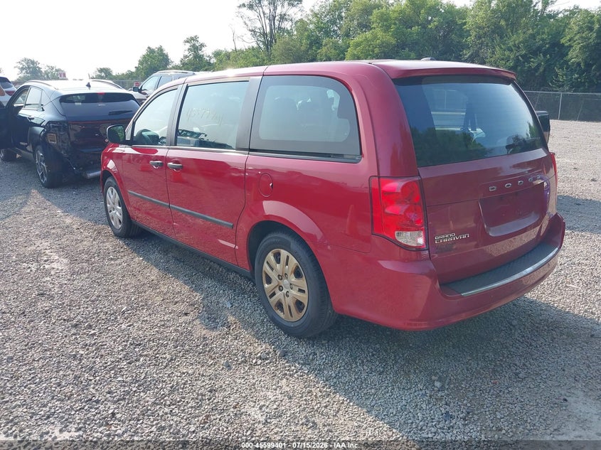 Vin: 2c4rdgbg3gr124875, lot: 46097823, dodge grand caravan american value pkg 20163