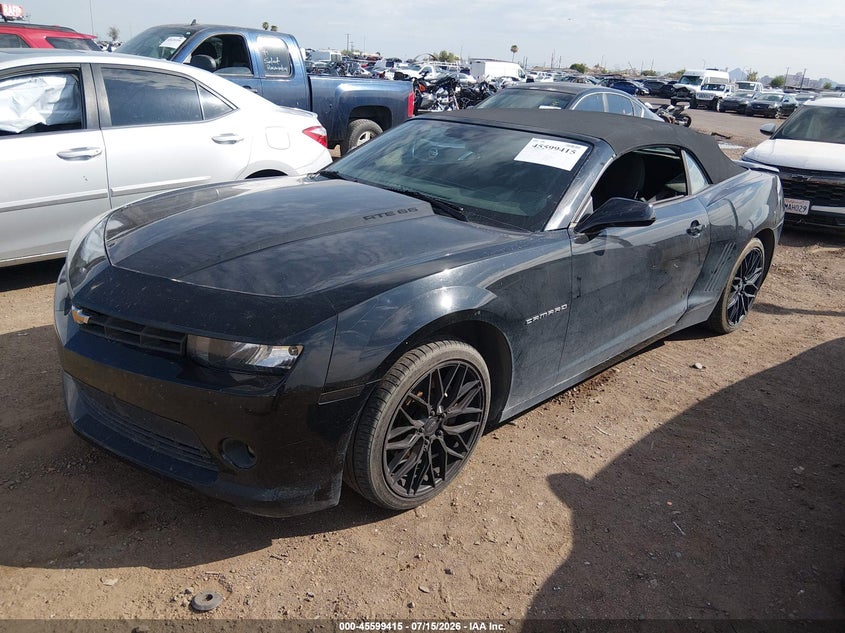 2015 Chevrolet Camaro, Front End, IAAI, VIN 2G1FD3D35F9277027 — photo 2