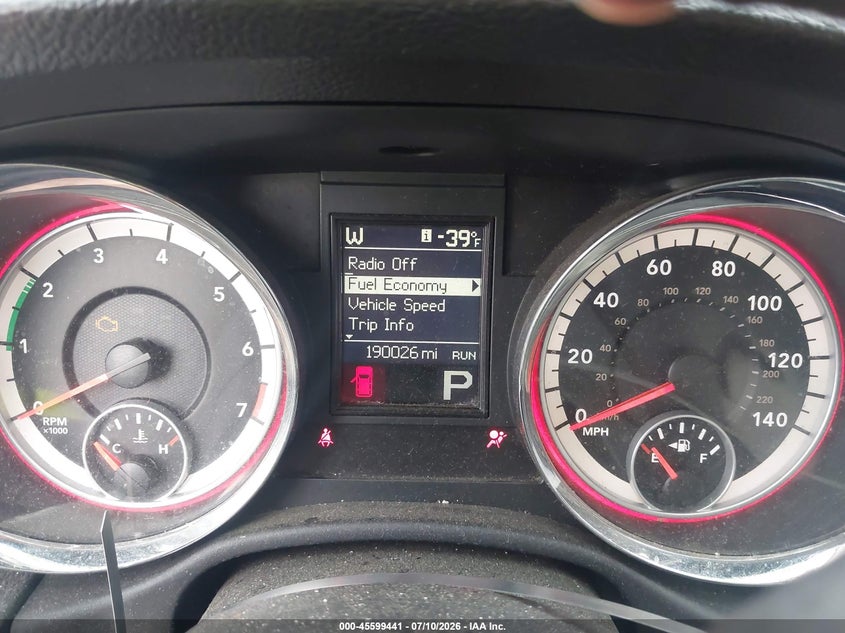 2013 Dodge Durango Sxt VIN: 1C4RDJAG6DC687356 Lot: 45599441