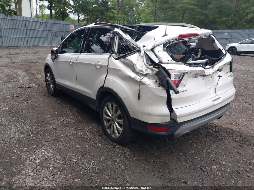 Vin: 1fmcu0j94hua37387, lot: 46097895, ford escape titanium 20173