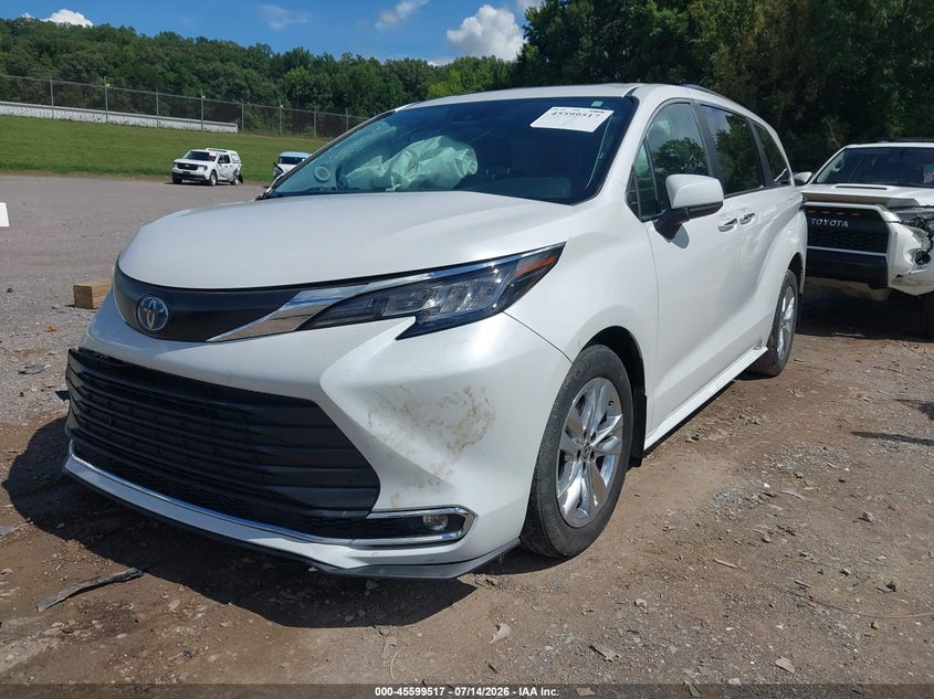 Vin: 5tdjskfc9ps100780, lot: 46097939, toyota sienna xle 20232