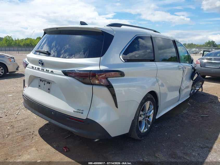 Vin: 5tdjskfc9ps100780, lot: 46097939, toyota sienna xle 20234