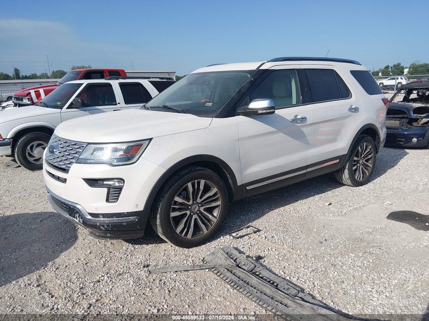 Vin: 1fm5k8ht5jgc70908, lot: 46097945, ford explorer platinum 20182