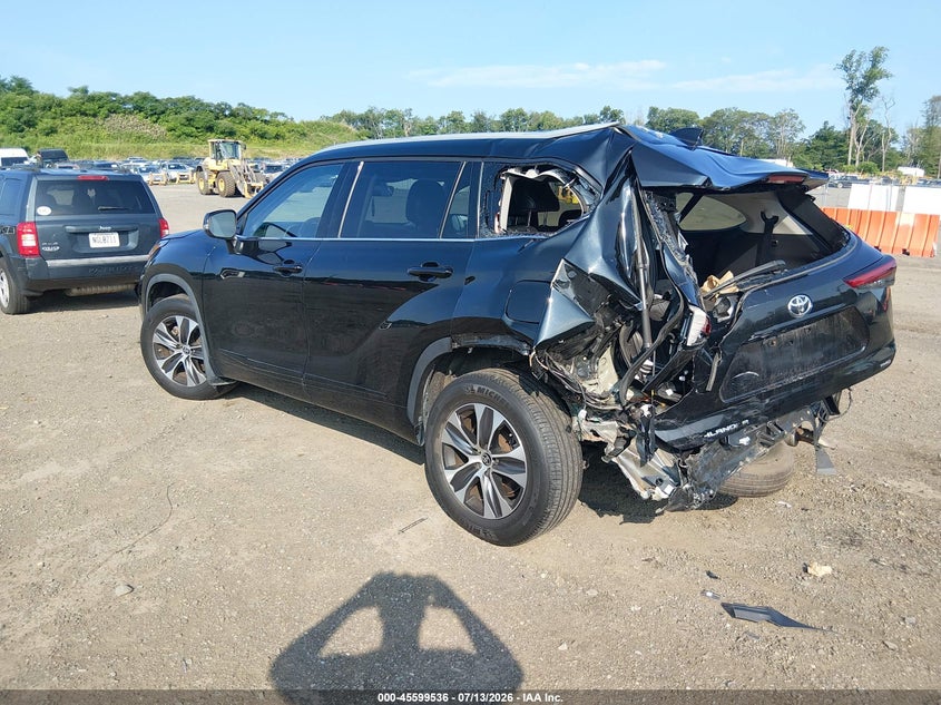 Vin: 5tdgzrbh0ns241864, lot: 46097958, toyota highlander xle 20223