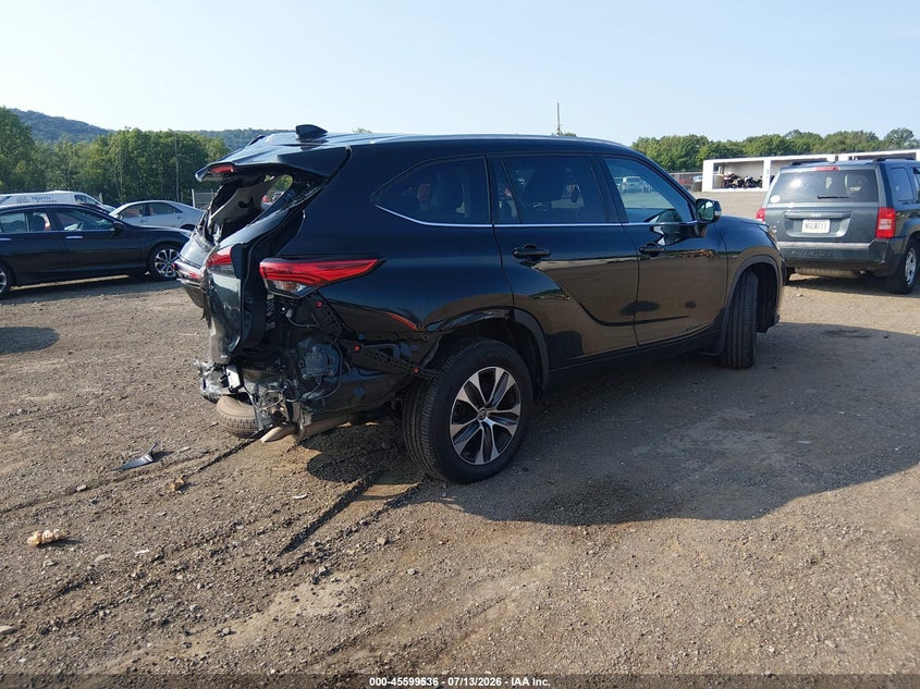 Vin: 5tdgzrbh0ns241864, lot: 46097958, toyota highlander xle 20224