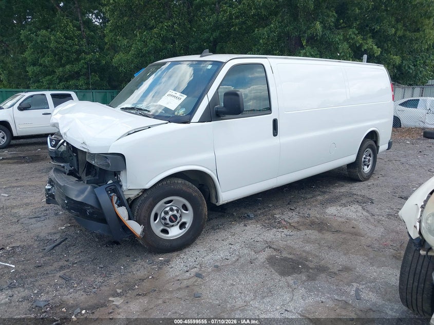 Vin: 1gtw7bfp1p1171298, lot: 46097977, gmc savana cargo rwd 2500 extended wheelbase work van 20232