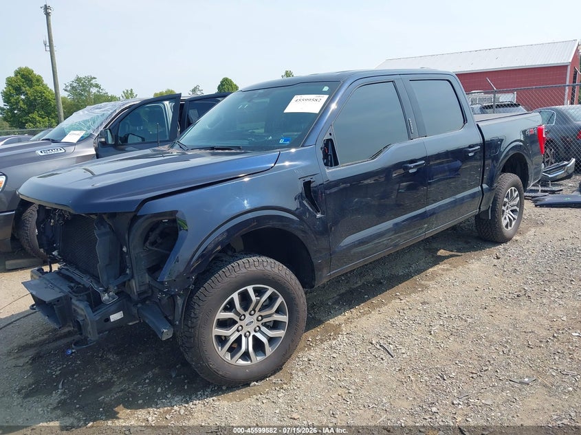 2021 Ford F-150, Front End, IAAI, VIN 1FTEW1EPXMFB02635 — photo 2