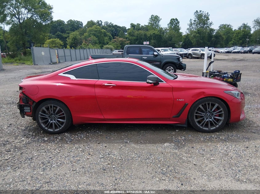 2017 Infiniti Q60 3.0T Red Sport 400 VIN: JN1FV7EL2HM701492 Lot: 45599603