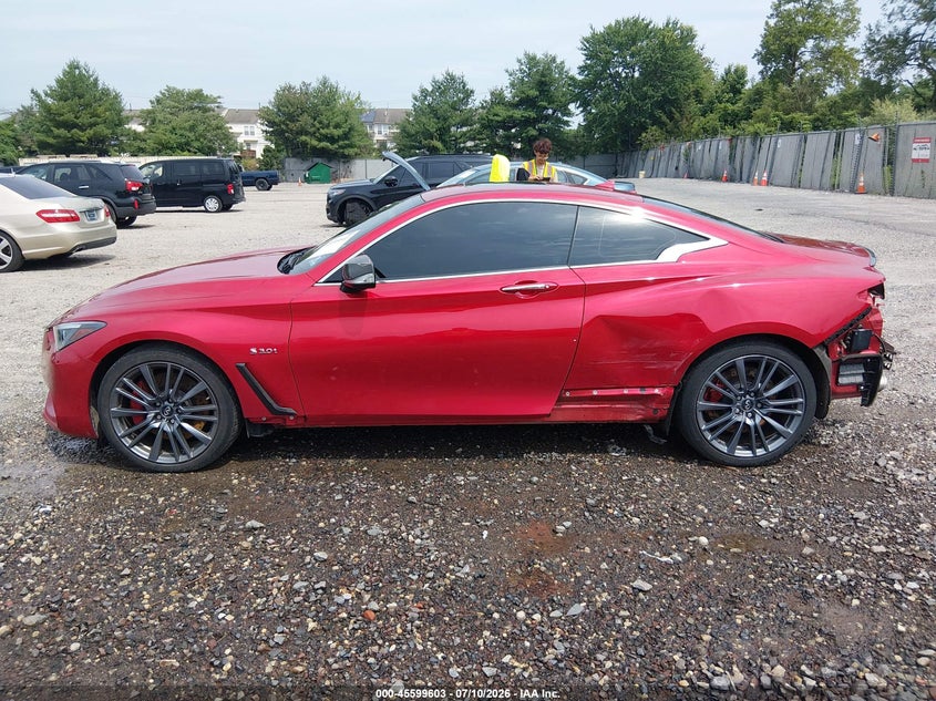 2017 Infiniti Q60 3.0T Red Sport 400 VIN: JN1FV7EL2HM701492 Lot: 45599603
