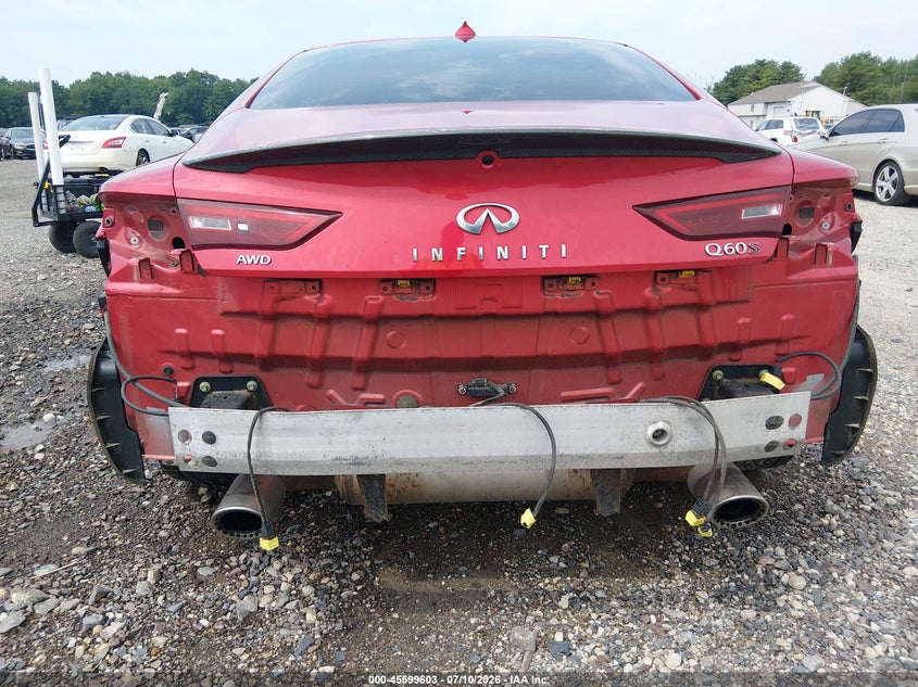 2017 Infiniti Q60 3.0T Red Sport 400 VIN: JN1FV7EL2HM701492 Lot: 45599603