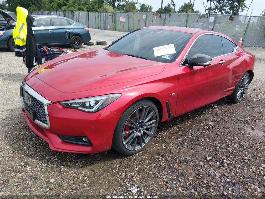 2017 Infiniti Q60, Rear, IAAI, VIN JN1FV7EL2HM701492 — photo 2