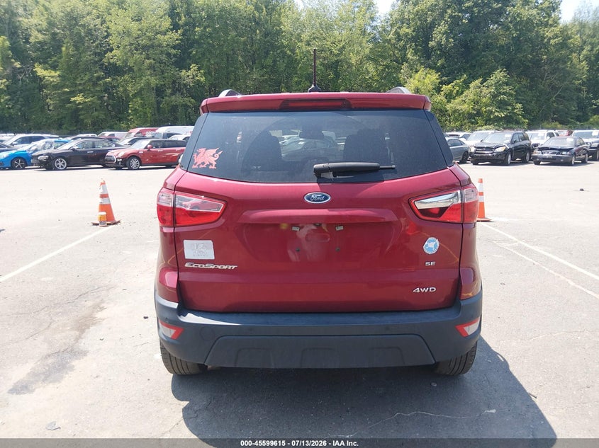 2020 Ford Ecosport Se VIN: MAJ6S3GL9LC368806 Lot: 45599615