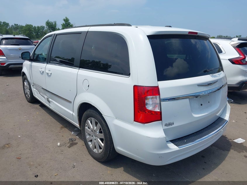 Vin: 2c4rc1bgxer228275, lot: 46098045, chrysler town & country touring 20143