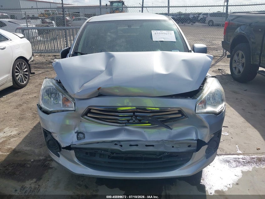 2019 Mitsubishi Mirage G4 Es/Rf VIN: ML32F3FJXKHF00542 Lot: 45599672