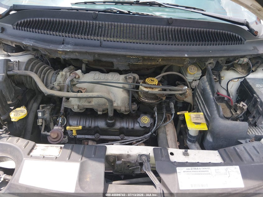 2001 Chrysler Town & Country Limited VIN: 2C8GP64L31R277281 Lot: 45599743