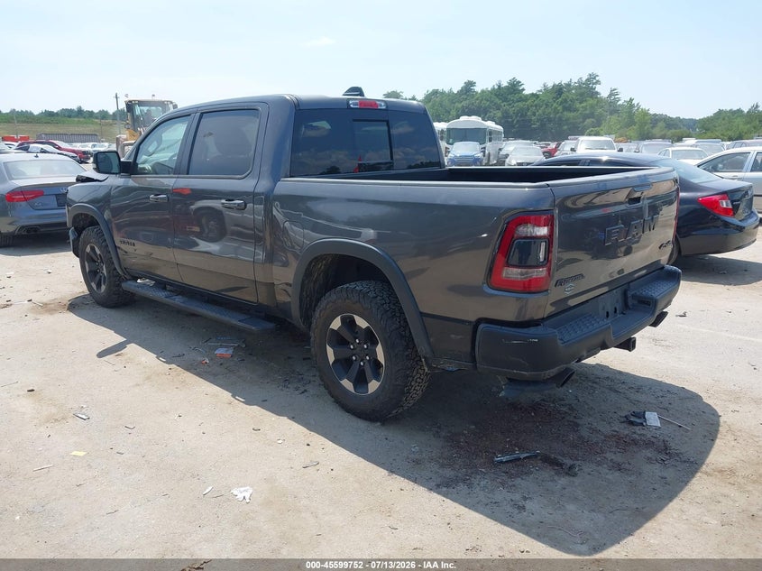 Vin: 1c6srflt2kn914867, lot: 46098174, ram 1500 rebel  4x4 5'7 box 20192