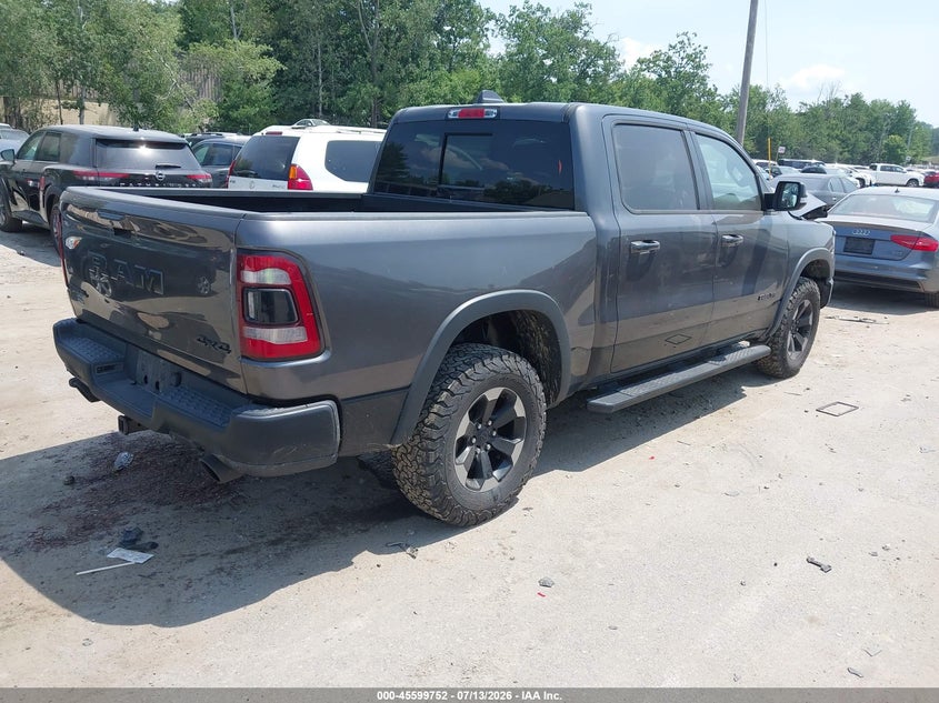 Vin: 1c6srflt2kn914867, lot: 46098174, ram 1500 rebel  4x4 5'7 box 20193