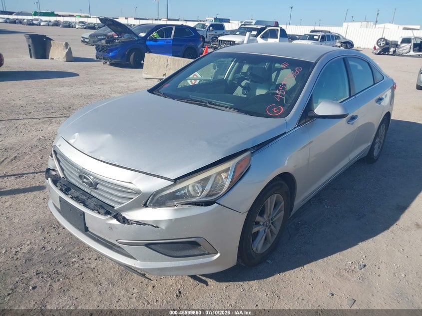2017 Hyundai Sonata, Front End, IAAI, VIN 5NPE24AF5HH594688 — photo 2