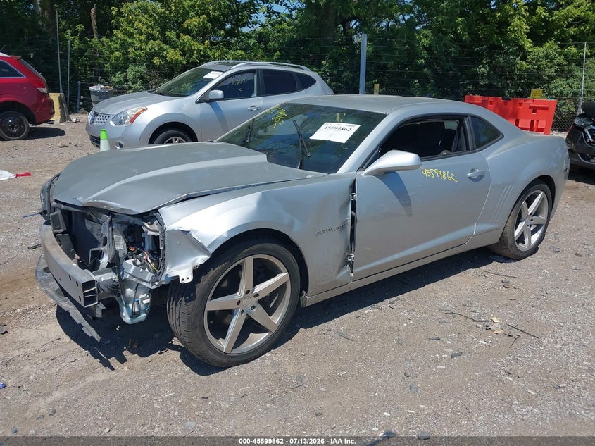2014 Chevrolet Camaro, Front End, IAAI, VIN 2G1FB1E3XE9320154 — photo 2