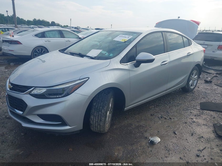 2017 Chevrolet Cruze Lt Auto, Rear, IAAI, VIN 1G1BE5SM8H7165698 — photo 2