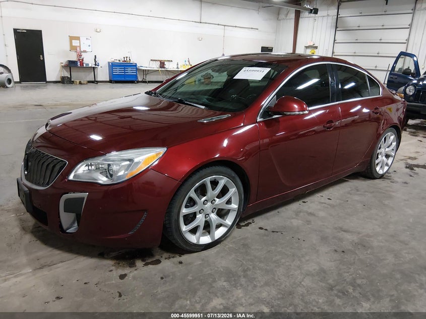 Vin: 2g4gu5gx0g9122484, lot: 46098374, buick regal turbo gs 20162