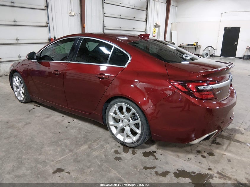 Vin: 2g4gu5gx0g9122484, lot: 46098374, buick regal turbo gs 20163