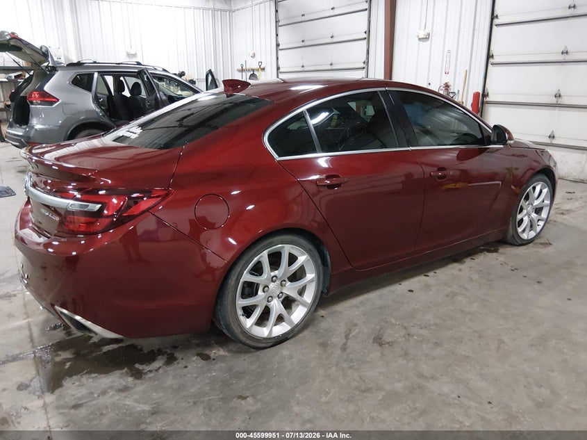 Vin: 2g4gu5gx0g9122484, lot: 46098374, buick regal turbo gs 20164