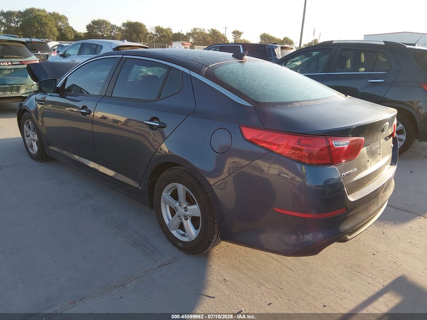 Vin: knagm4a70f5597360, lot: 46098384, kia optima lx 20153