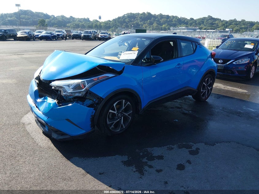 2019 Toyota C-HR, Front End, IAAI, VIN NMTKHMBX3KR097938 — photo 2