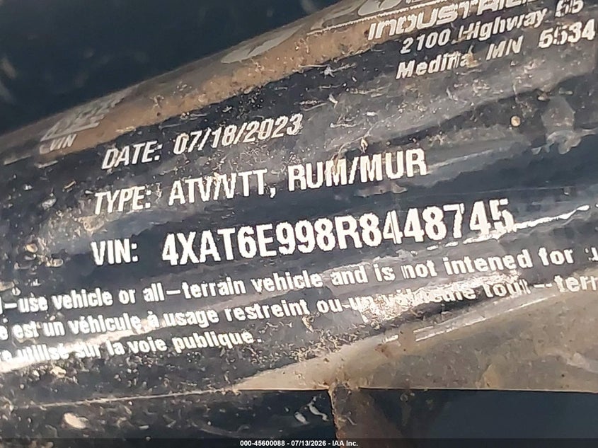 2024 Polaris Ranger Crew 1000 Premium VIN: 4XAT6E998R8448745 Lot: 45600088