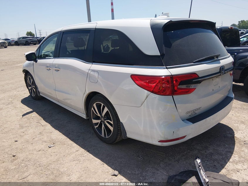 Vin: 5fnrl6h83mb020522, lot: 46098546, honda odyssey touring 20213
