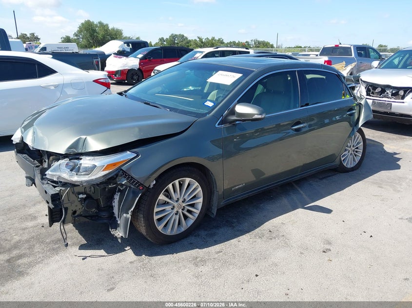 2013 Toyota Avalon, Перёд и зад, IAAI, VIN 4T1BD1EB7DU005591 — фото 2