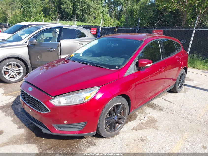 Vin: 1fadp3k26hl342789, lot: 46098785, ford focus se 20172