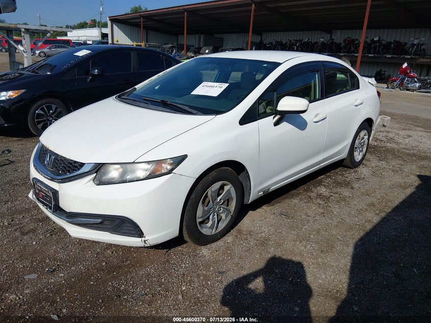 2015 Honda Civic, Обычный износ, IAAI, VIN 19XFB2F58FE026574 — фото 2