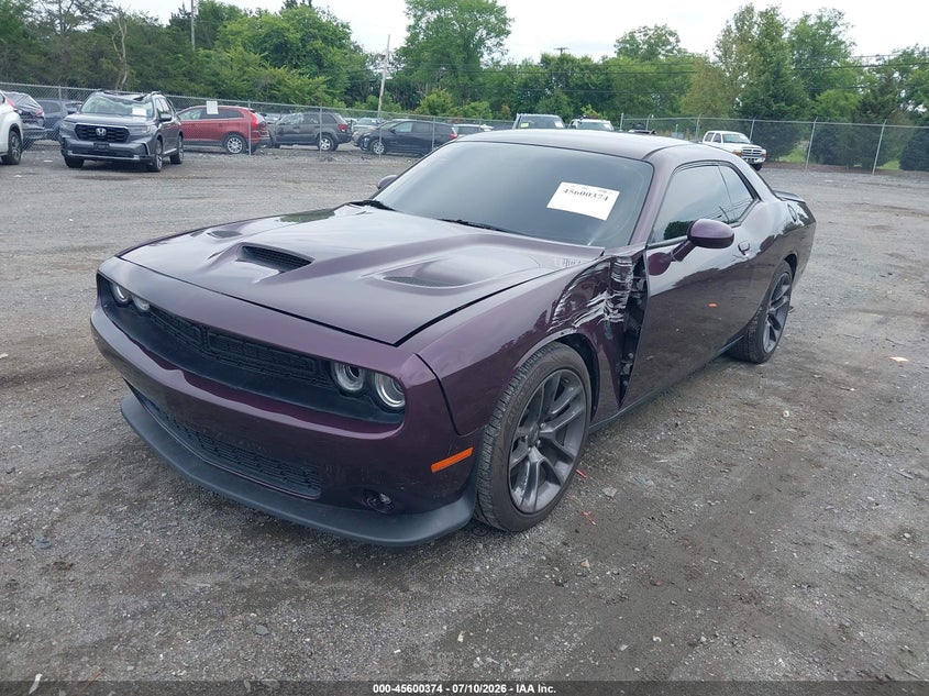 Vin: 2c3cdzfj4lh184787, lot: 46098797, dodge challenger r/t scat pack 20202