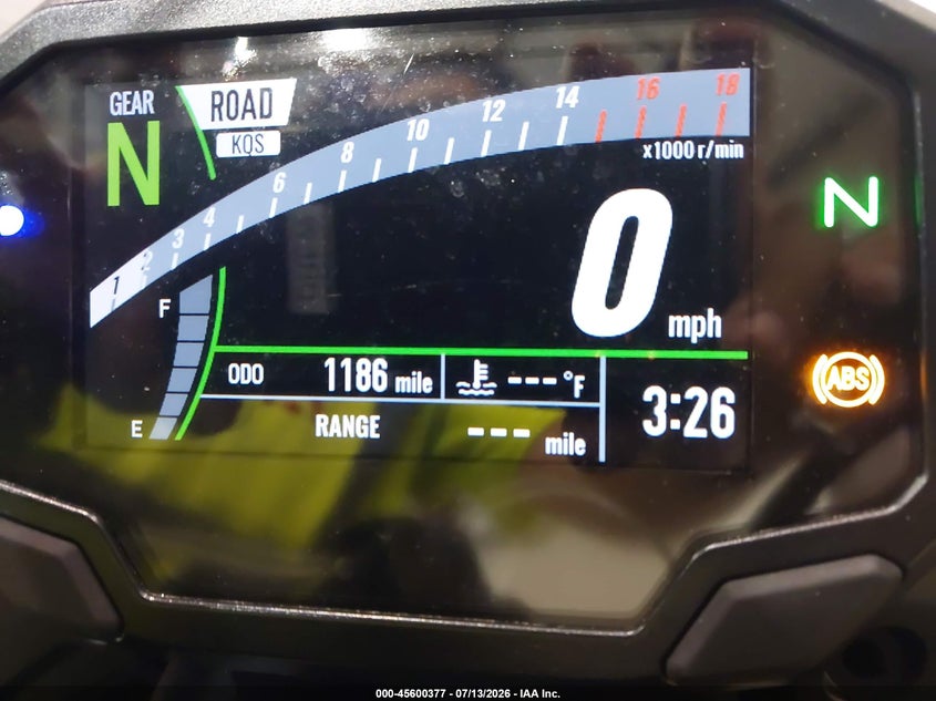 2026 Kawasaki Zx636 K VIN: JKBZXJJ17TA044355 Lot: 45600377