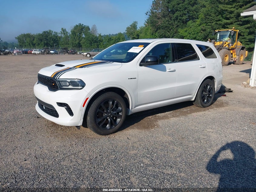 Vin: 1c4sdjct9pc574467, lot: 46098816, dodge durango hemi orange awd 20232
