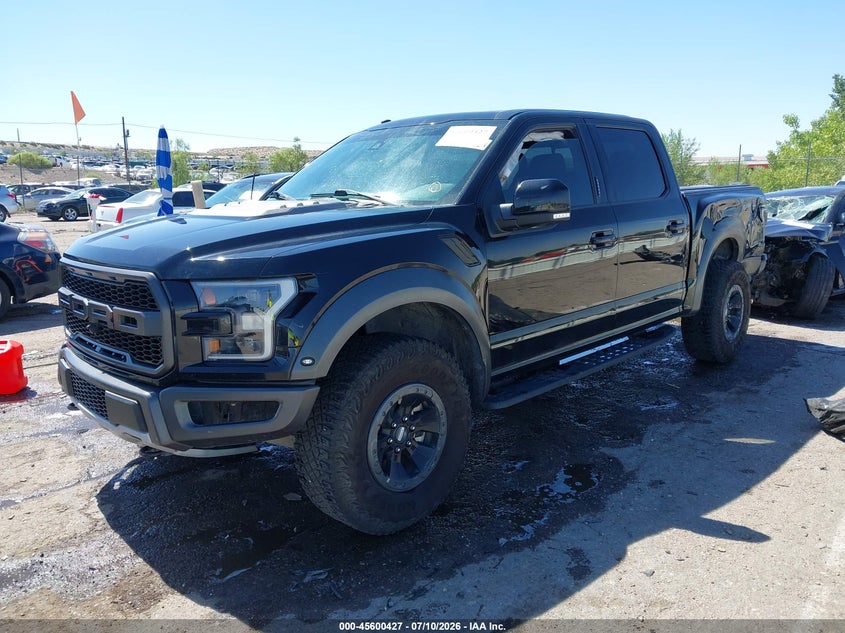 2018 Ford F-150, Left Rear, IAAI, VIN 1FTFW1RG1JFD69656 — photo 2