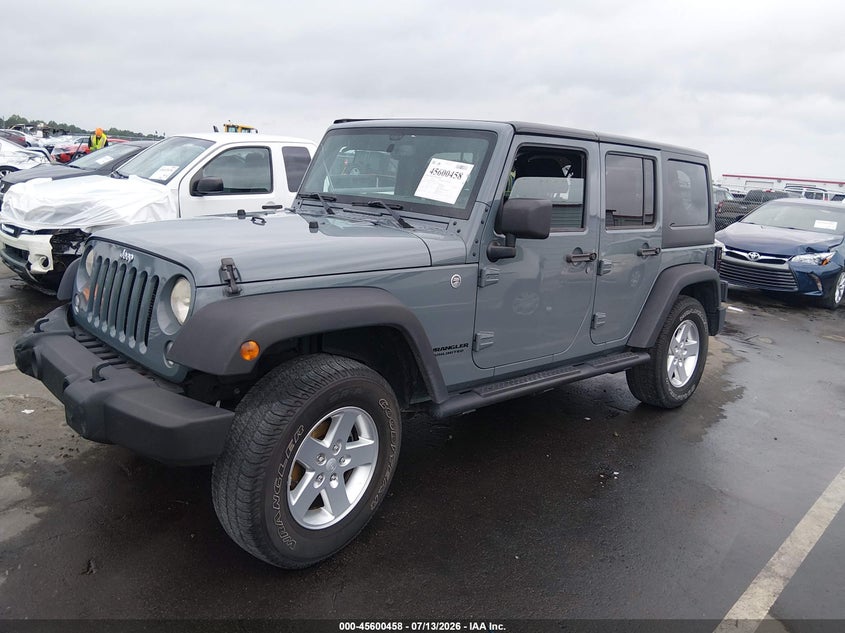 2014 Jeep Wrangler, Удар ззаду, IAAI, VIN 1C4HJWDG8EL264115 — фото 2