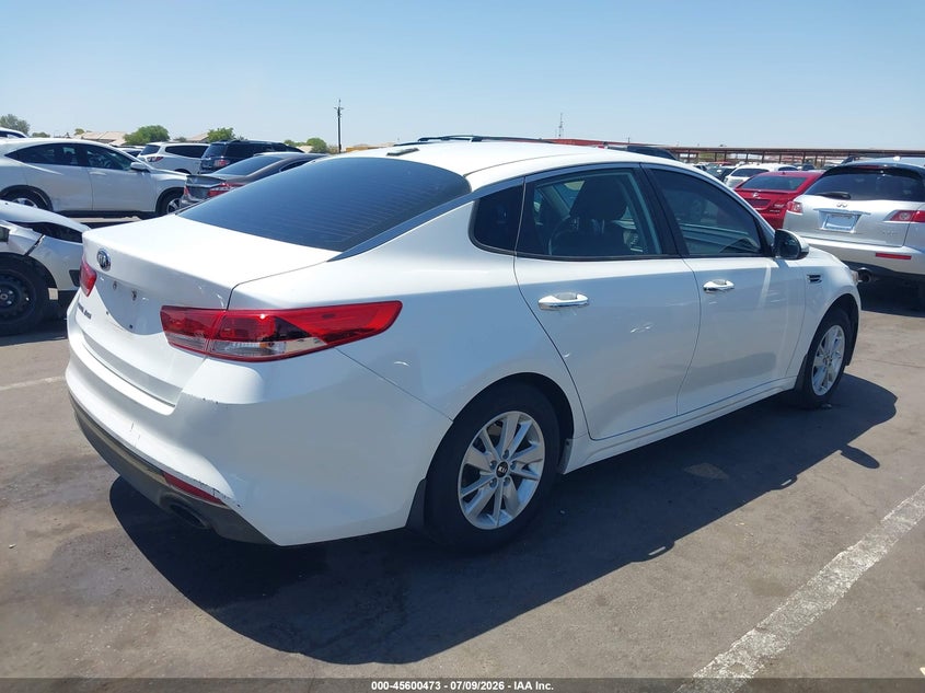 Vin: knagt4l37g5107026, lot: 46098896, kia optima lx 20164
